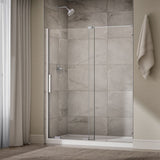 Echelon® 55-3/4"-59-3/4" W x 71-3/4" H sliding shower door with 5/16"-thick Crystal Clear glass