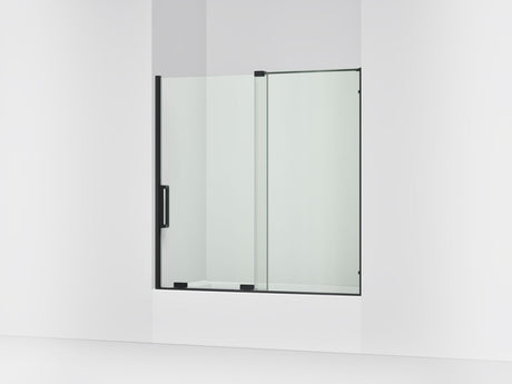 Echelon® 55-3/4"-59-3/4" W x 58-1/4" H bypass bath door with 5/16"-thick Crystal Clear glass