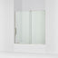 Echelon® 55-3/4"-59-3/4" W x 58-1/4" H bypass bath door with 5/16"-thick Crystal Clear glass