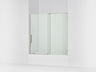 Echelon® 55-3/4"-59-3/4" W x 58-1/4" H bypass bath door with 5/16"-thick Crystal Clear glass
