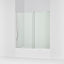 Echelon® 55-3/4"-59-3/4" W x 58-1/4" H bypass bath door with 5/16"-thick Crystal Clear glass
