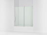 Echelon® 55-3/4"-59-3/4" W x 58-1/4" H bypass bath door with 5/16"-thick Crystal Clear glass