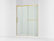 Rely® 56-5/8"-59-5/8" W x 76.99" H sliding shower door with 3/8"-thick Crystal Clear glass