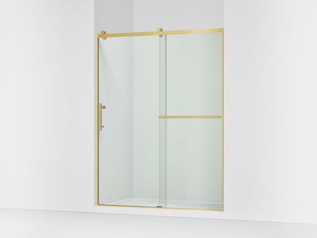 Rely® 56-5/8"-59-5/8" W x 76.99" H sliding shower door with 3/8"-thick Crystal Clear glass