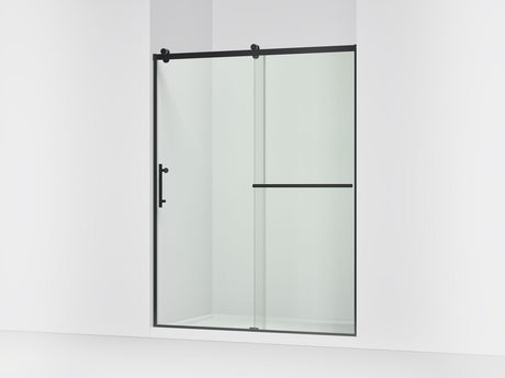Rely® 56-5/8"-59-5/8" W x 76.99" H sliding shower door with 3/8"-thick Crystal Clear glass