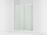 Rely® 56-5/8"-59-5/8" W x 76.99" H sliding shower door with 3/8"-thick Crystal Clear glass