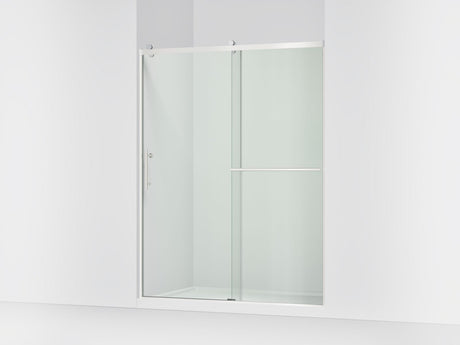 Rely® 56-5/8"-59-5/8" W x 76.99" H sliding shower door with 3/8"-thick Crystal Clear glass