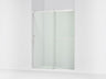 Rely® 56-5/8"-59-5/8" W x 76.99" H sliding shower door with 3/8"-thick Crystal Clear glass