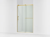 Rely® 44-5/8"-47-5/8" W x 76.99" H sliding shower door with 3/8"-thick Crystal Clear glass