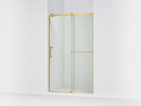 Rely® 44-5/8"-47-5/8" W x 76.99" H sliding shower door with 3/8"-thick Crystal Clear glass