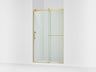 Rely® 44-5/8"-47-5/8" W x 76.99" H sliding shower door with 3/8"-thick Crystal Clear glass