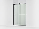 Rely® 44-5/8"-47-5/8" W x 76.99" H sliding shower door with 3/8"-thick Crystal Clear glass