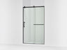 Rely® 44-5/8"-47-5/8" W x 76.99" H sliding shower door with 3/8"-thick Crystal Clear glass
