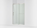 Rely® 44-5/8"-47-5/8" W x 76.99" H sliding shower door with 3/8"-thick Crystal Clear glass