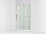 Rely® 44-5/8"-47-5/8" W x 76.99" H sliding shower door with 3/8"-thick Crystal Clear glass