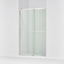 Rely® 44-5/8"-47-5/8" W x 76.99" H sliding shower door with 3/8"-thick Crystal Clear glass