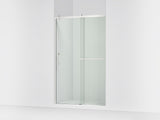 Rely® 44-5/8"-47-5/8" W x 76.99" H sliding shower door with 3/8"-thick Crystal Clear glass