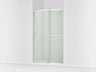 Rely® 44-5/8"-47-5/8" W x 76.99" H sliding shower door with 3/8"-thick Crystal Clear glass