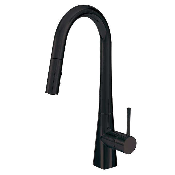 Pull-down dual stream mode kitchen faucet