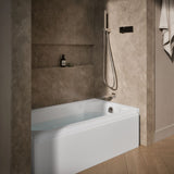 Memoirs® 60" x 33-3/4" alcove bath, right drain