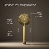 Awaken® G90 Three-function handshower, 2.5 gpm