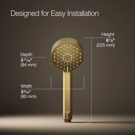 Awaken® G90 Three-function handshower, 2.5 gpm