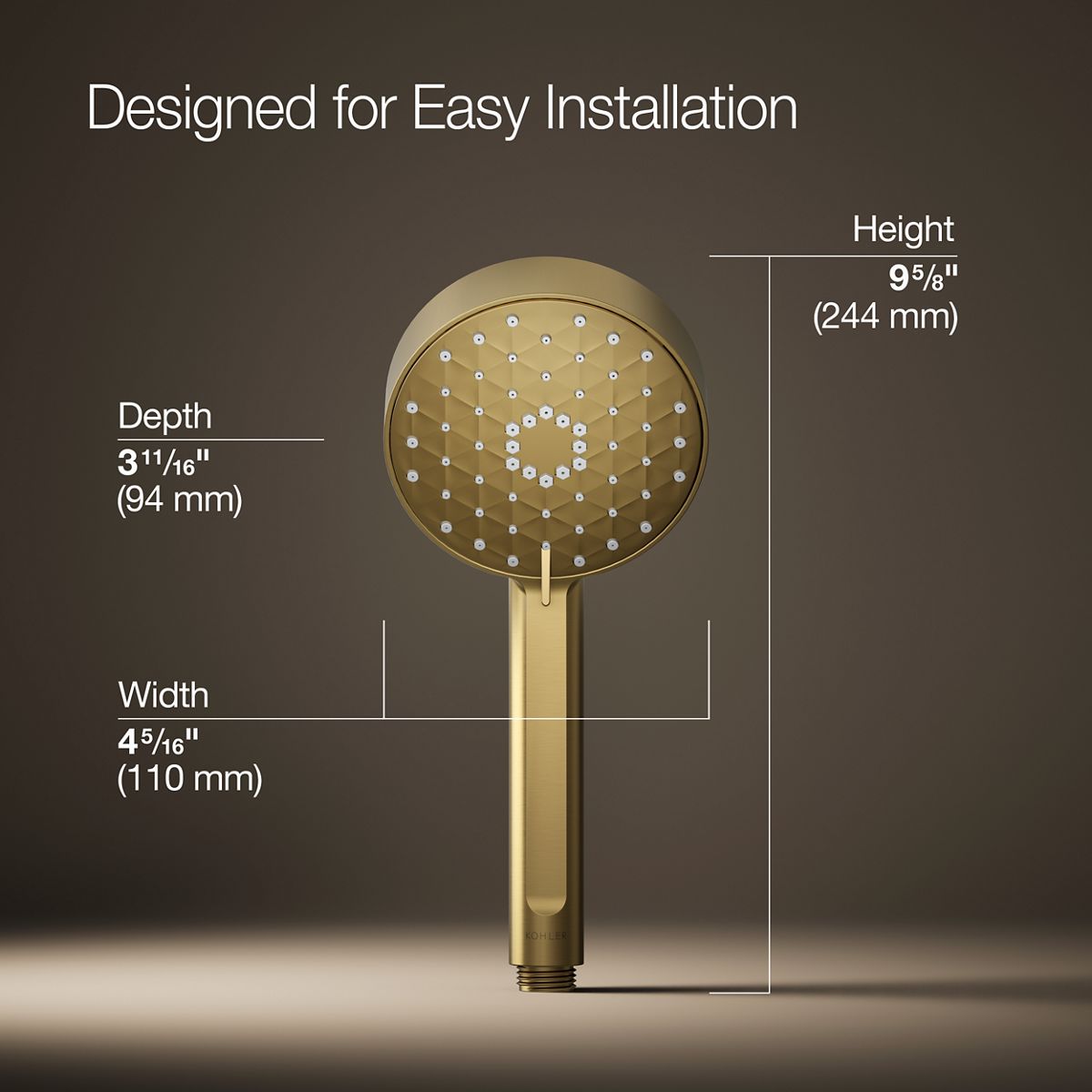 Awaken® G110 Four-function handshower, 1.75 gpm