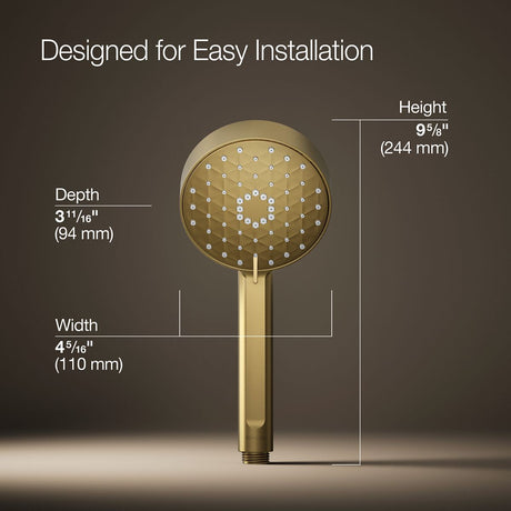 Awaken® G110 Four-function handshower, 1.75 gpm