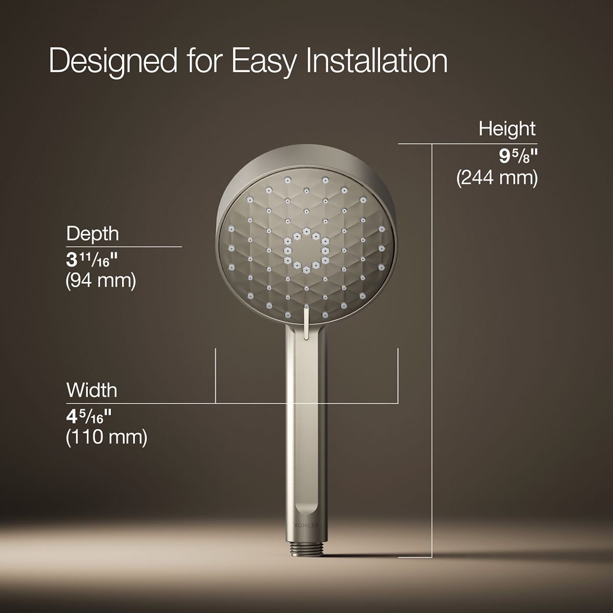 Awaken® G110 Four-function handshower, 1.75 gpm