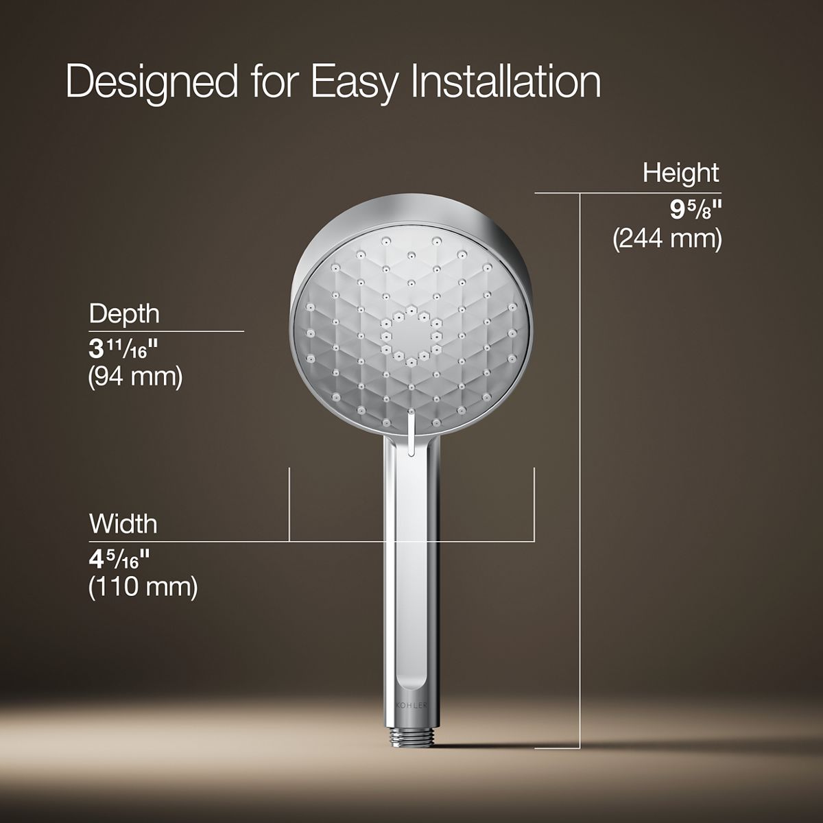 Awaken® G110 Four-function handshower, 1.75 gpm