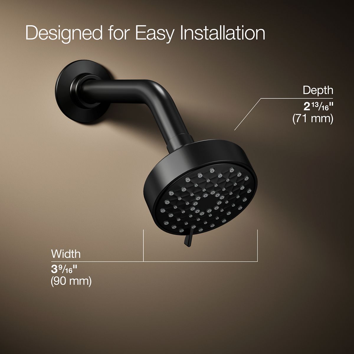 Awaken® G90 Three-function showerhead, 2.5 gpm