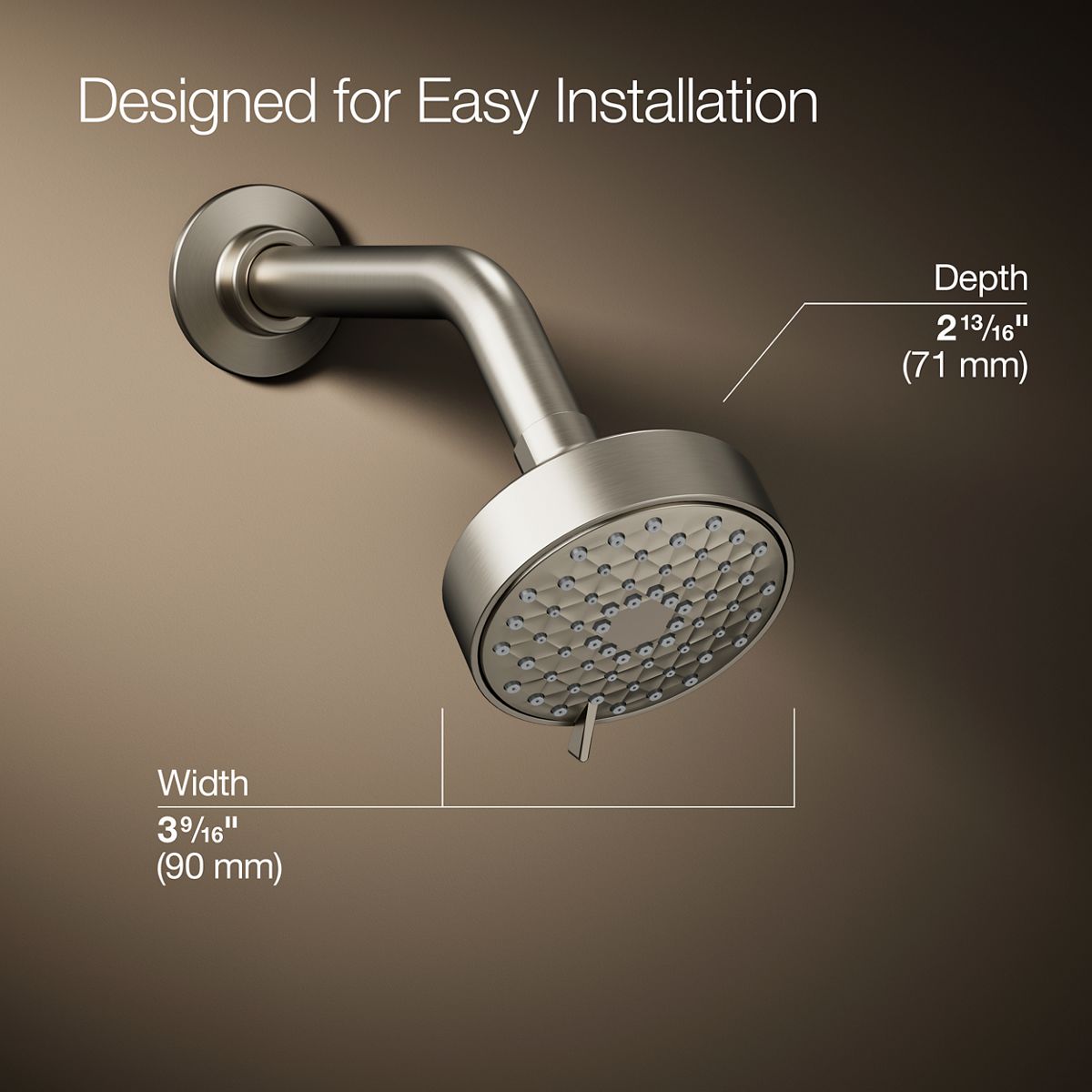 Awaken® G90 Three-function showerhead, 2.5 gpm
