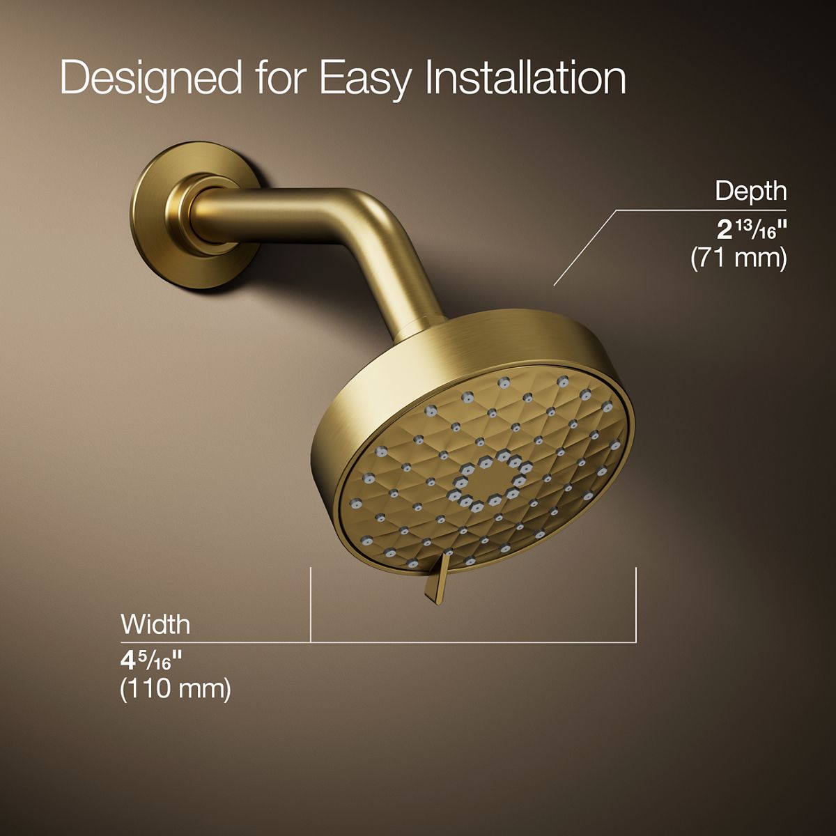 Awaken® G110 Three-function showerhead, 1.75 gpm