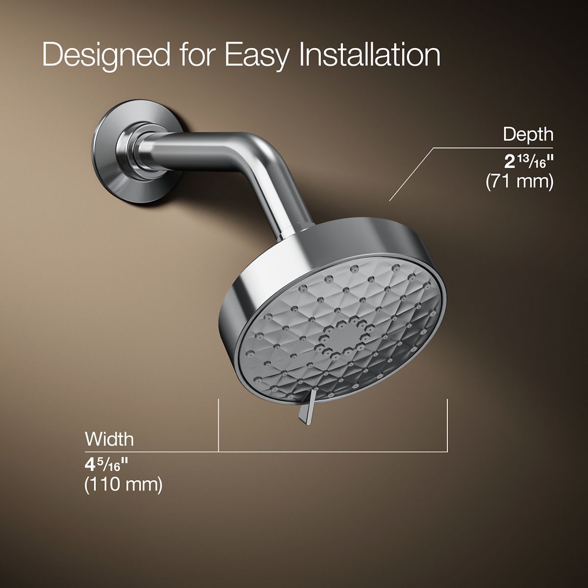 Awaken® G110 Three-function showerhead, 1.75 gpm