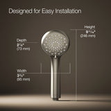 Awaken® B90 Three-function handshower, 1.75 gpm