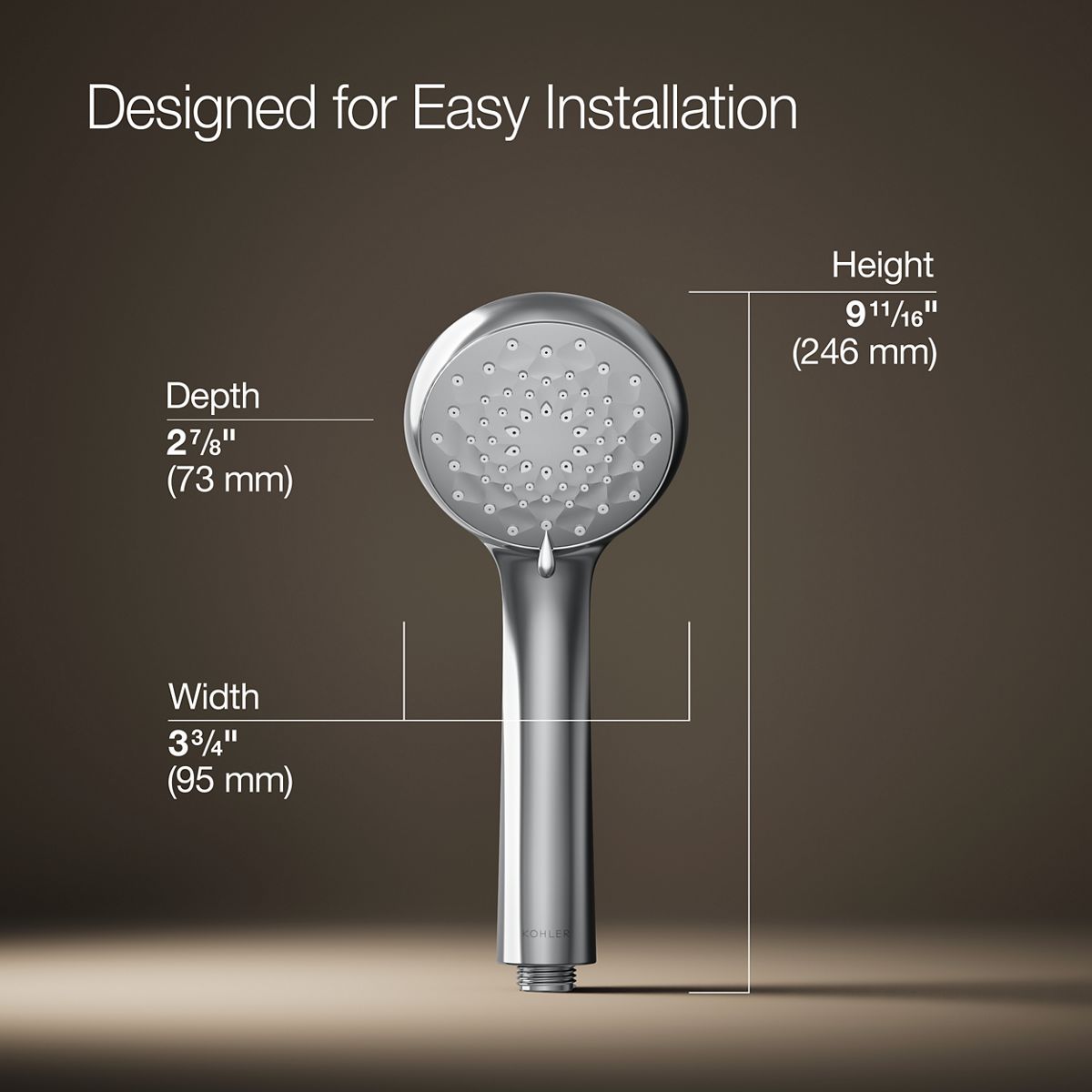Awaken® B90 Three-function handshower, 1.5 gpm