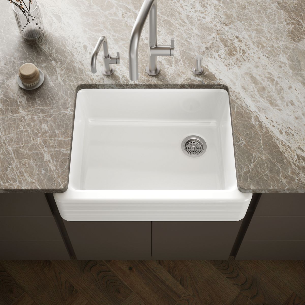 Whitehaven® Hayridge® 29-11/16"undermount single-bowl farmhouse kitchen sink