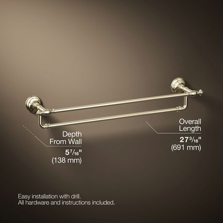 Artifacts® 24" double towel bar