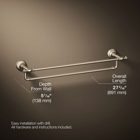 Artifacts® 24" double towel bar