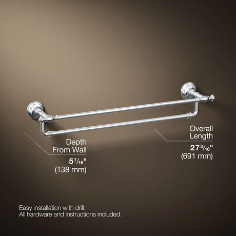 Artifacts® 24" double towel bar