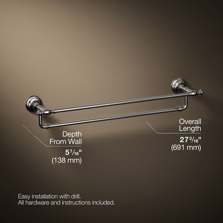 Artifacts® 24" double towel bar