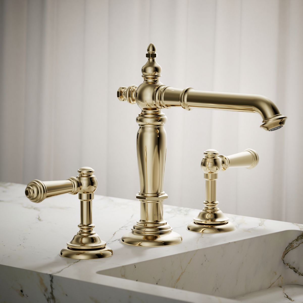 Artifacts® Bathroom sink faucet spout with Column design, 1.2 gpm