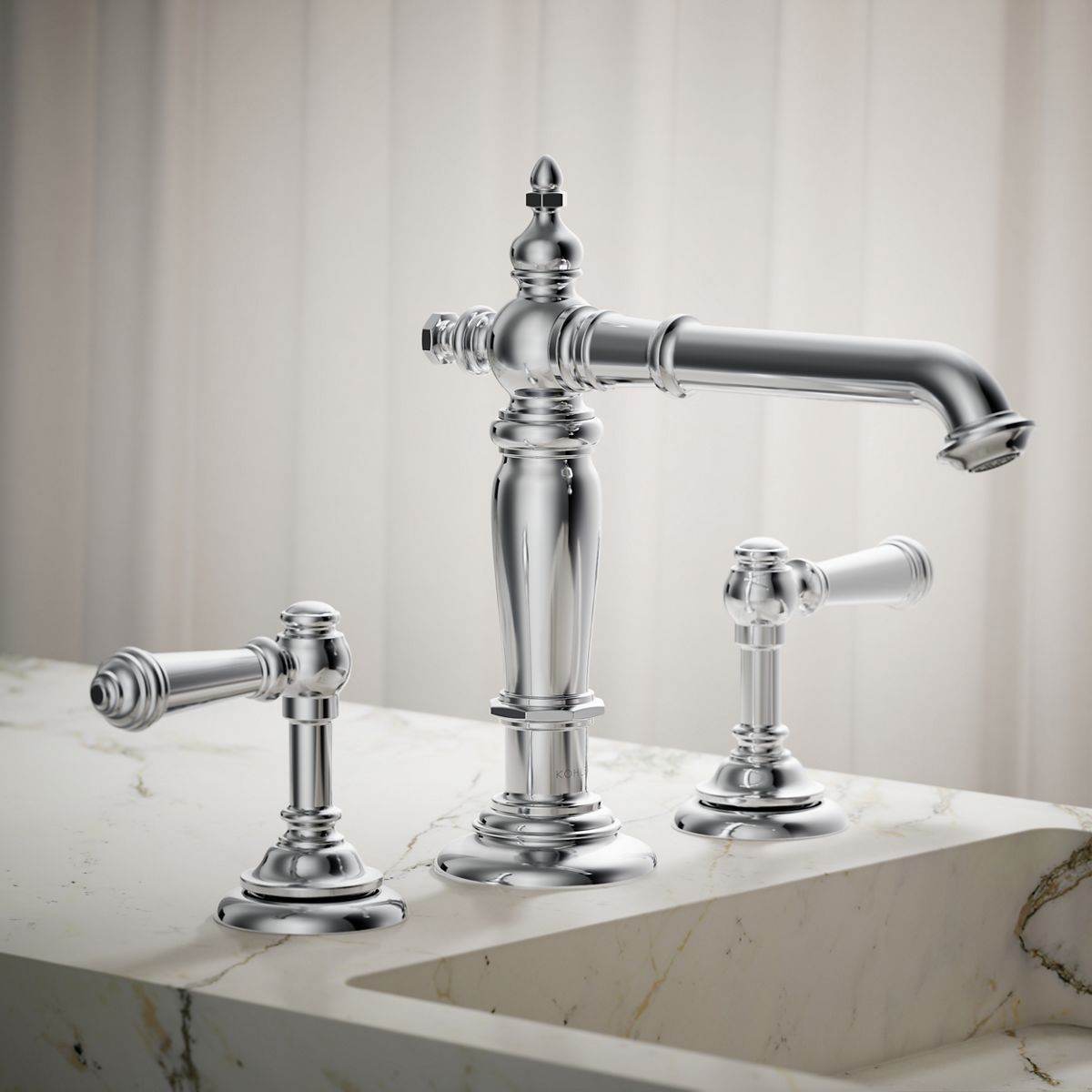 Artifacts® Bathroom sink faucet spout with Column design, 1.2 gpm