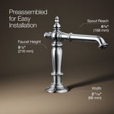 Artifacts® Bathroom sink faucet spout with Column design, 1.2 gpm