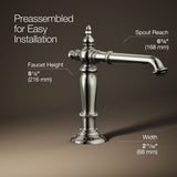 Artifacts® Bathroom sink faucet spout with Column design, 1.2 gpm