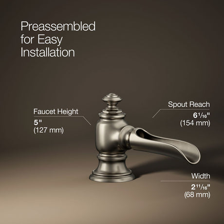 Artifacts® with Flume design Bathroom sink faucet spout with Flume design, 1.2 gpm
