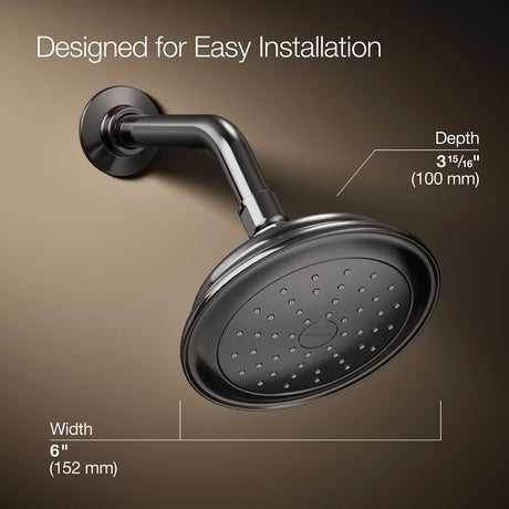 Artifacts® Single-function showerhead, 2.5 gpm