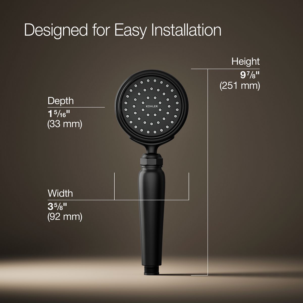 Artifacts® Single-function handshower, 1.75 gpm