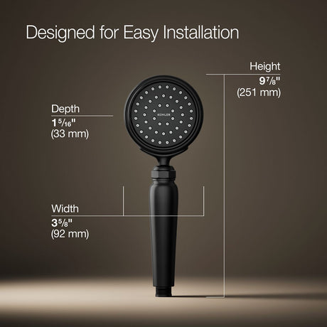 Artifacts® Single-function handshower, 1.75 gpm