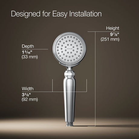 Artifacts® Single-function handshower, 2.5 gpm